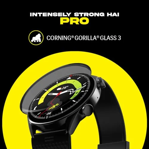 Prowatch ZN with 2 Year Warranty | 1.43" with AMOLED Display | CORNING® GORILLA® GLASS 3 466*466 | 600 Nits Brightness | Zinc Alloy Metal Body | 350 mAh High capacity battery | Silicone Strap | Grey