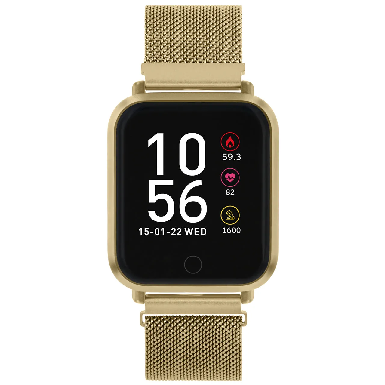 Reflex Active Series 6 Gold Mesh Smart Watch