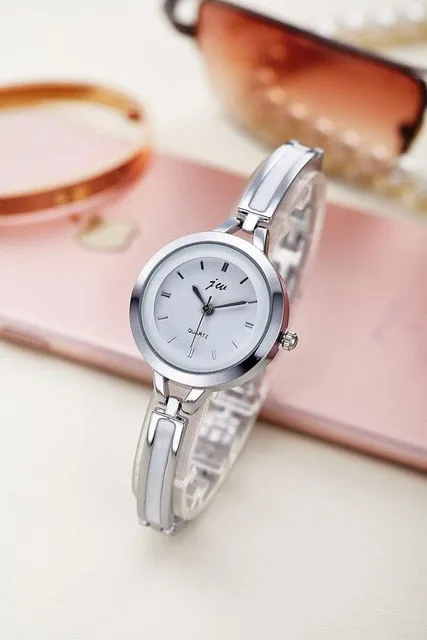 Rhinestone Watches Luxury Brand Stainless Steel Bracelet Quartz Dress Watches reloj mujer Clock