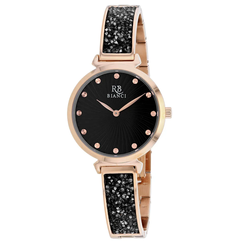 Roberto Bianci Women's Brillare Black Dial Watch - RB0205