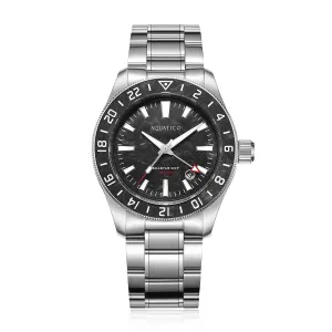 Sea Star GMT Black Carbon Figber Dial and Bezel Inlay