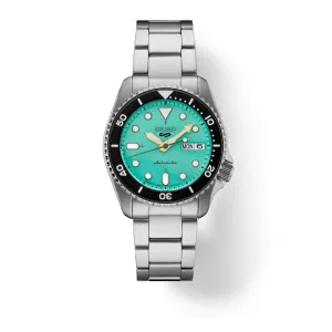 Seiko 5 Sports SRPK33 10 ATM Water Resistant 38.0mm Vibrant Green Dial Automatic Men's Watch