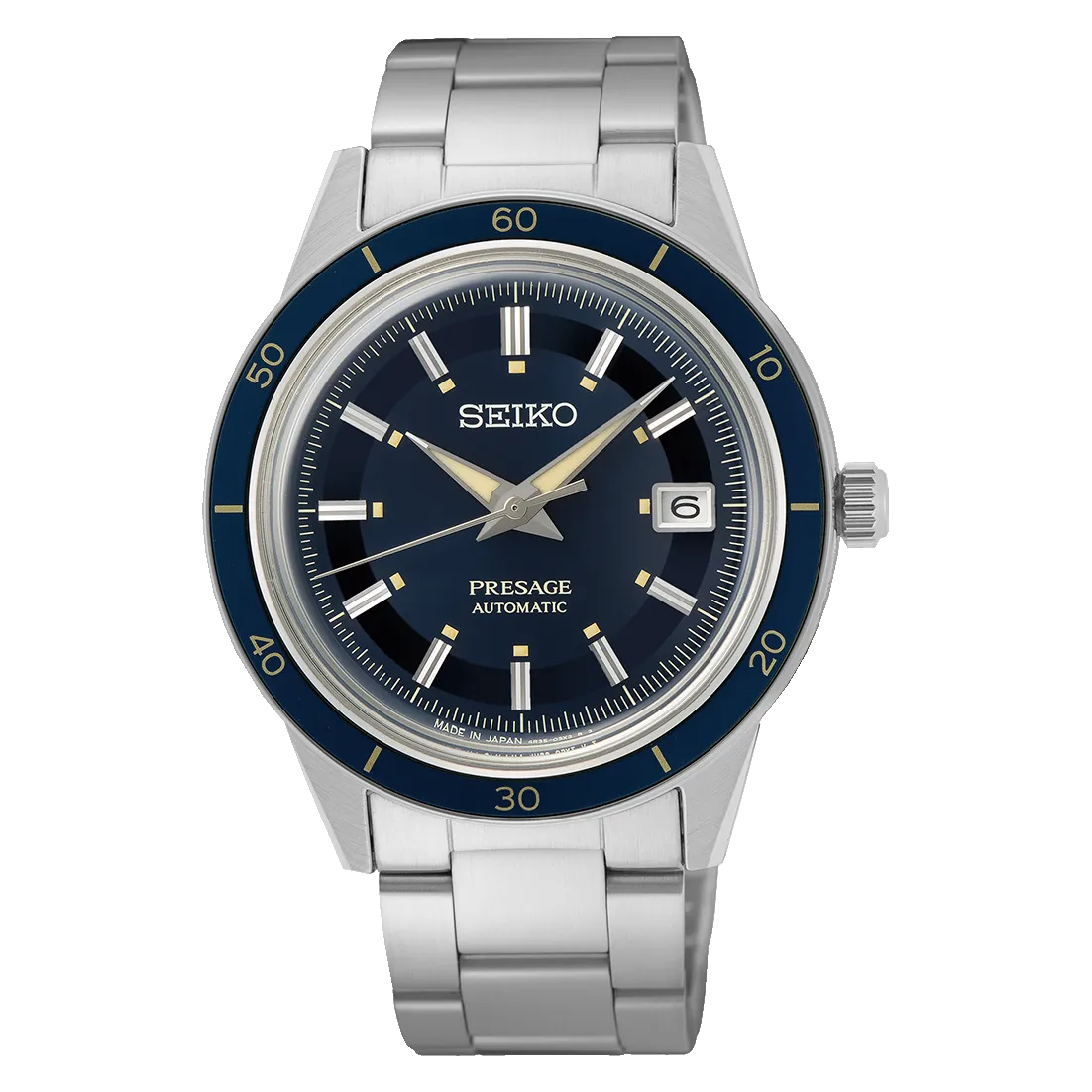 Seiko Presage 60's Automatic Watch with Blue Dial SRPG05J