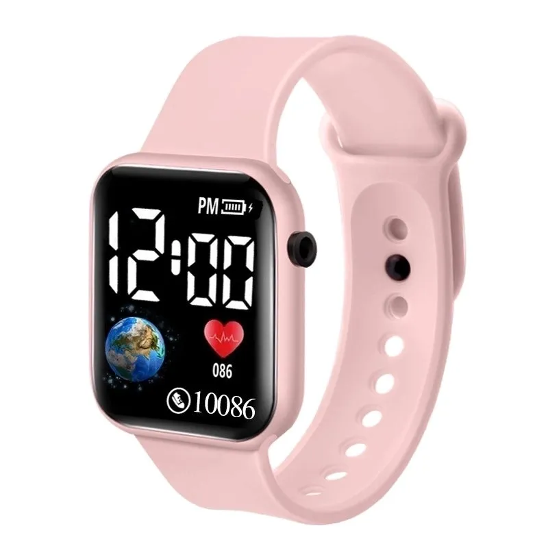 Simple Style Classic Style Solid Color Electronic Kids Watches