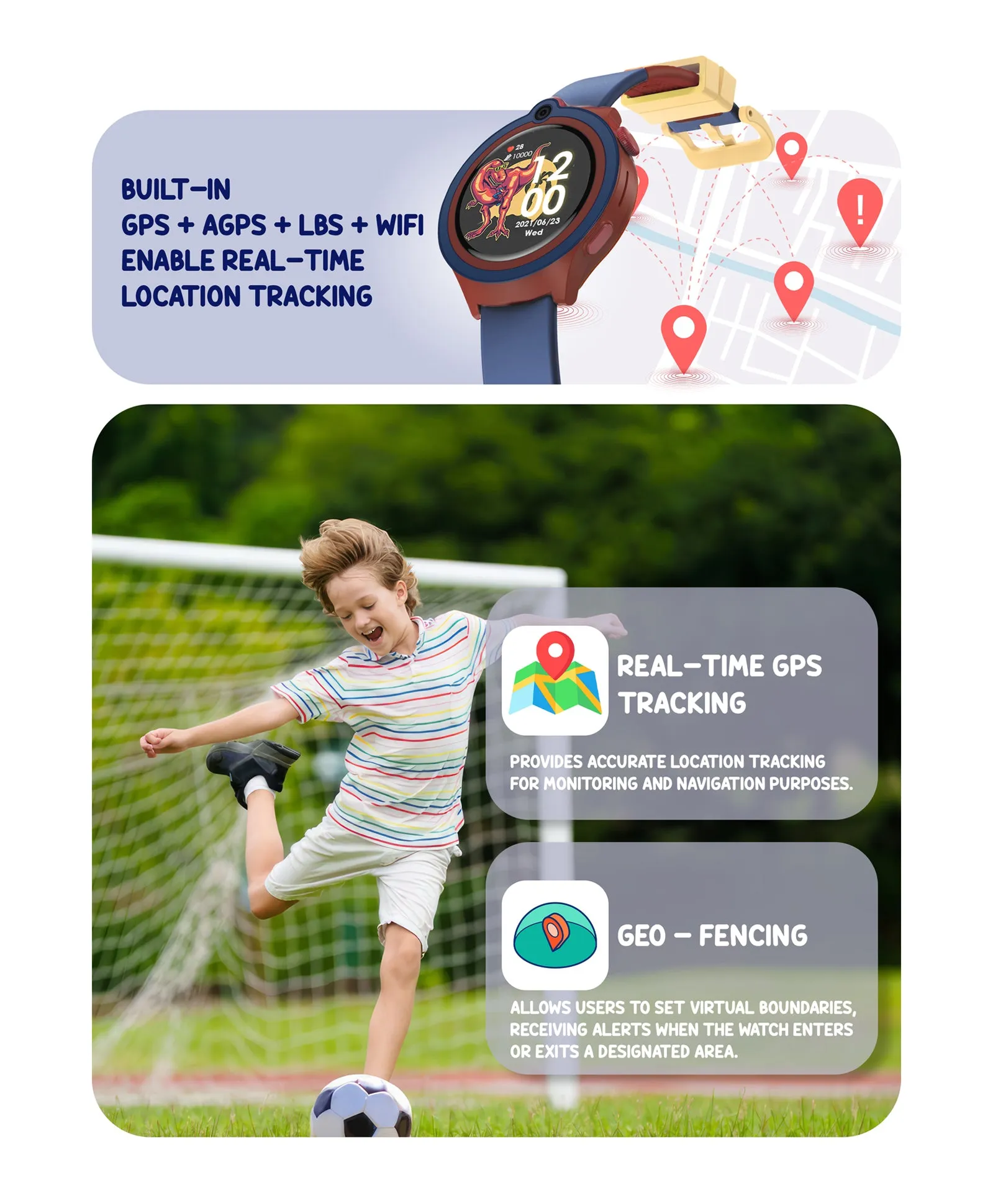 Spiky Cacus 4g Video & Voice Calling Smartwatch with GPS  - Pink