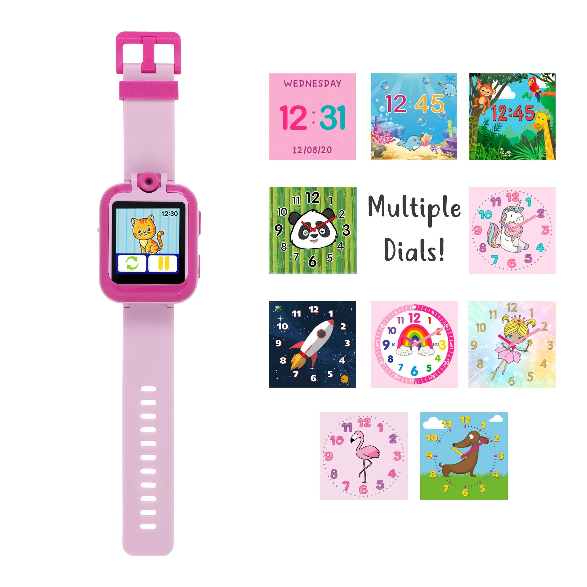 Tikkers Plain Pink Interactive Watch & Headphone Set