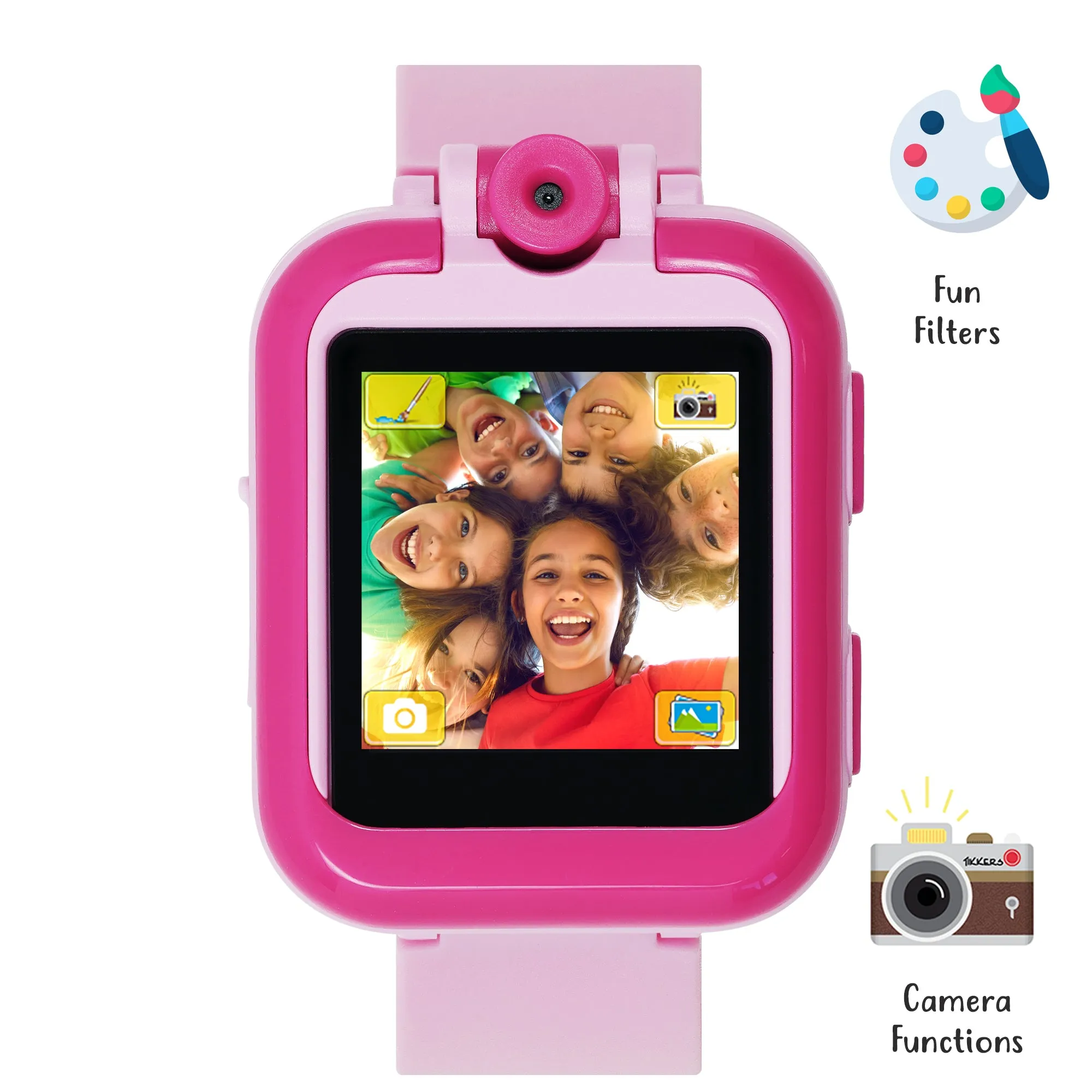 Tikkers Plain Pink Interactive Watch & Headphone Set