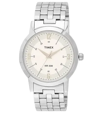 Timex Silver Dial Men Analog Watch - TI000T10500