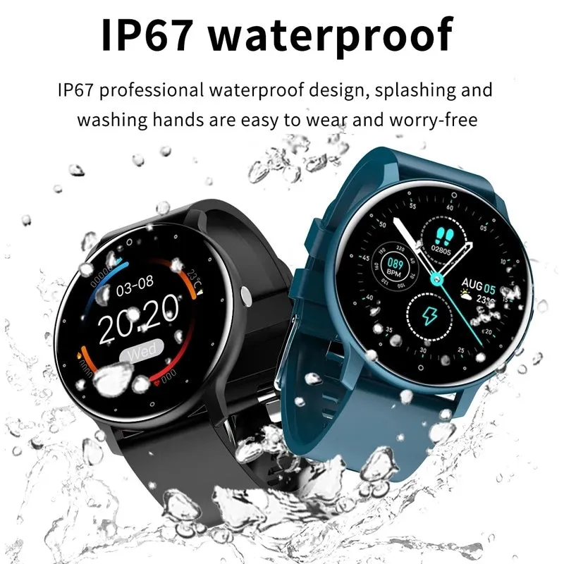 Touch Screen Sport Fitness Waterproof Bluetooth Android ios Smartwatch