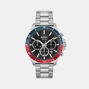 Troper Men Black Chronograph Stainless Steel Watch 1514108