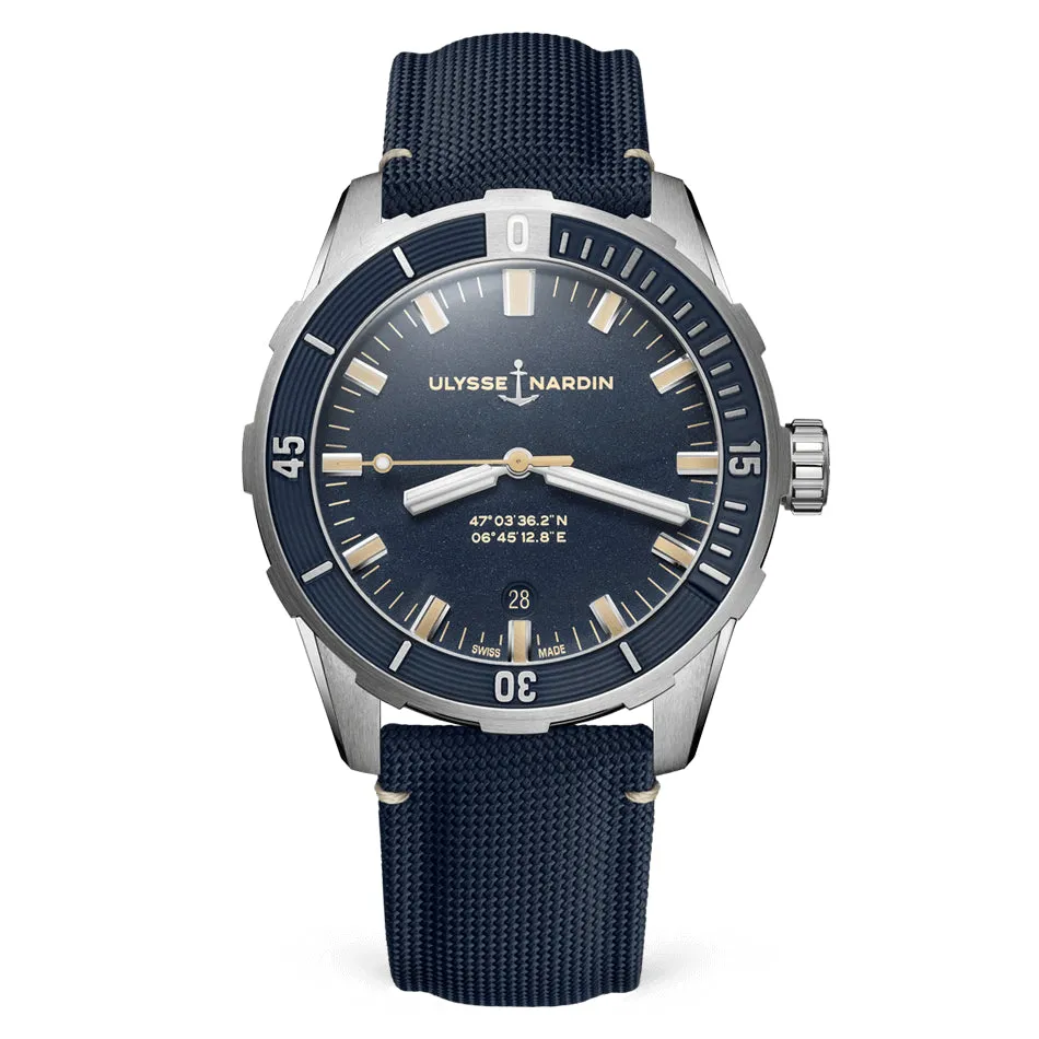 Ulysse Nardin - Diver 42 Blue - Cloth Strap - 42mm