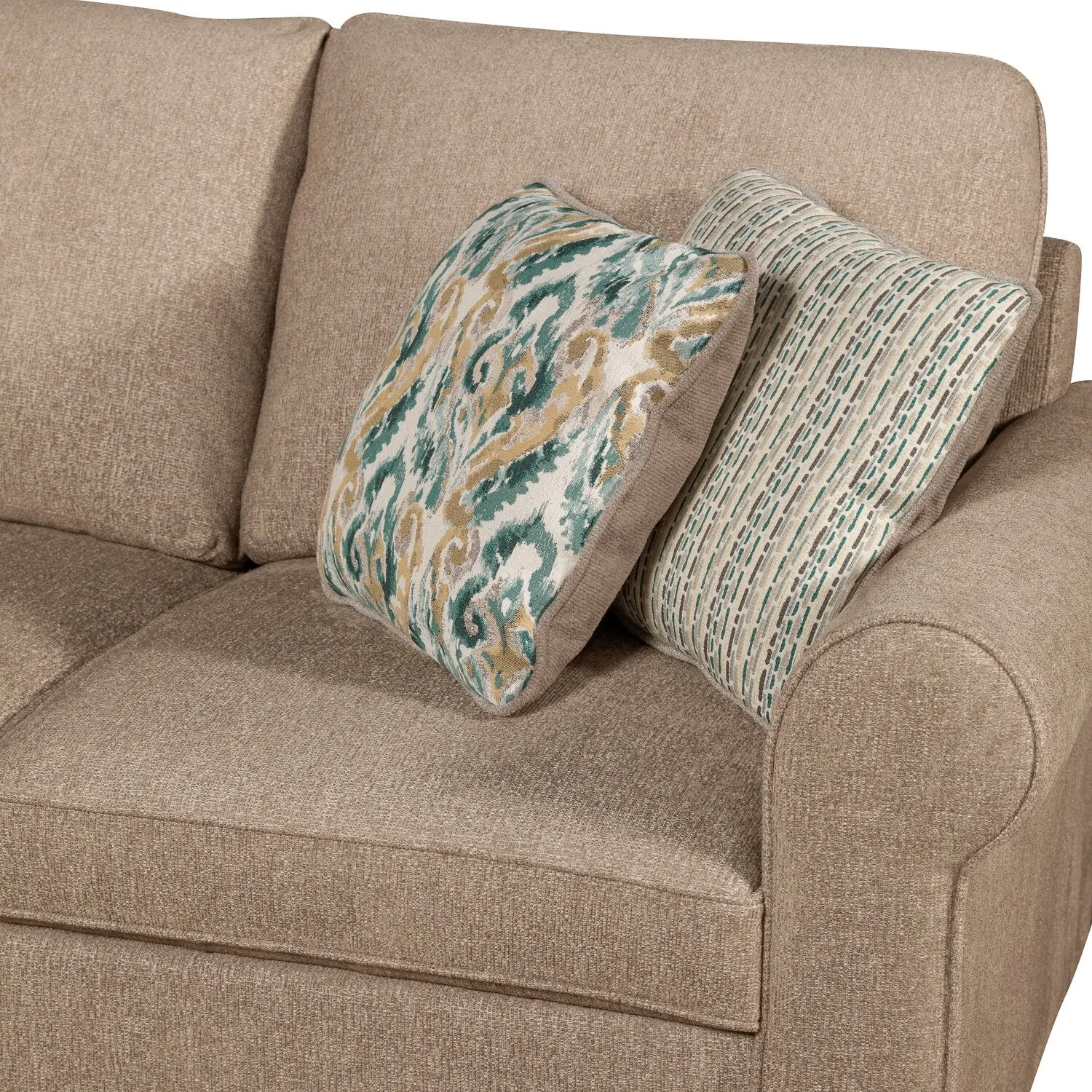 Valley 2-Piece Left-Facing Chenille Sectional - Taupe