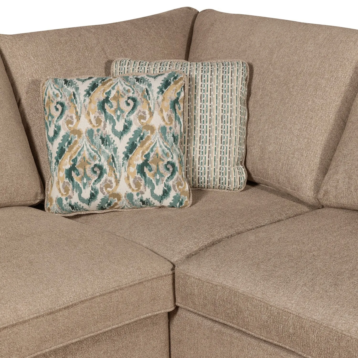 Valley 2-Piece Left-Facing Chenille Sectional - Taupe