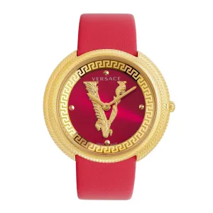 Versace Red Dial Analog Women Watch - VE2CA0423