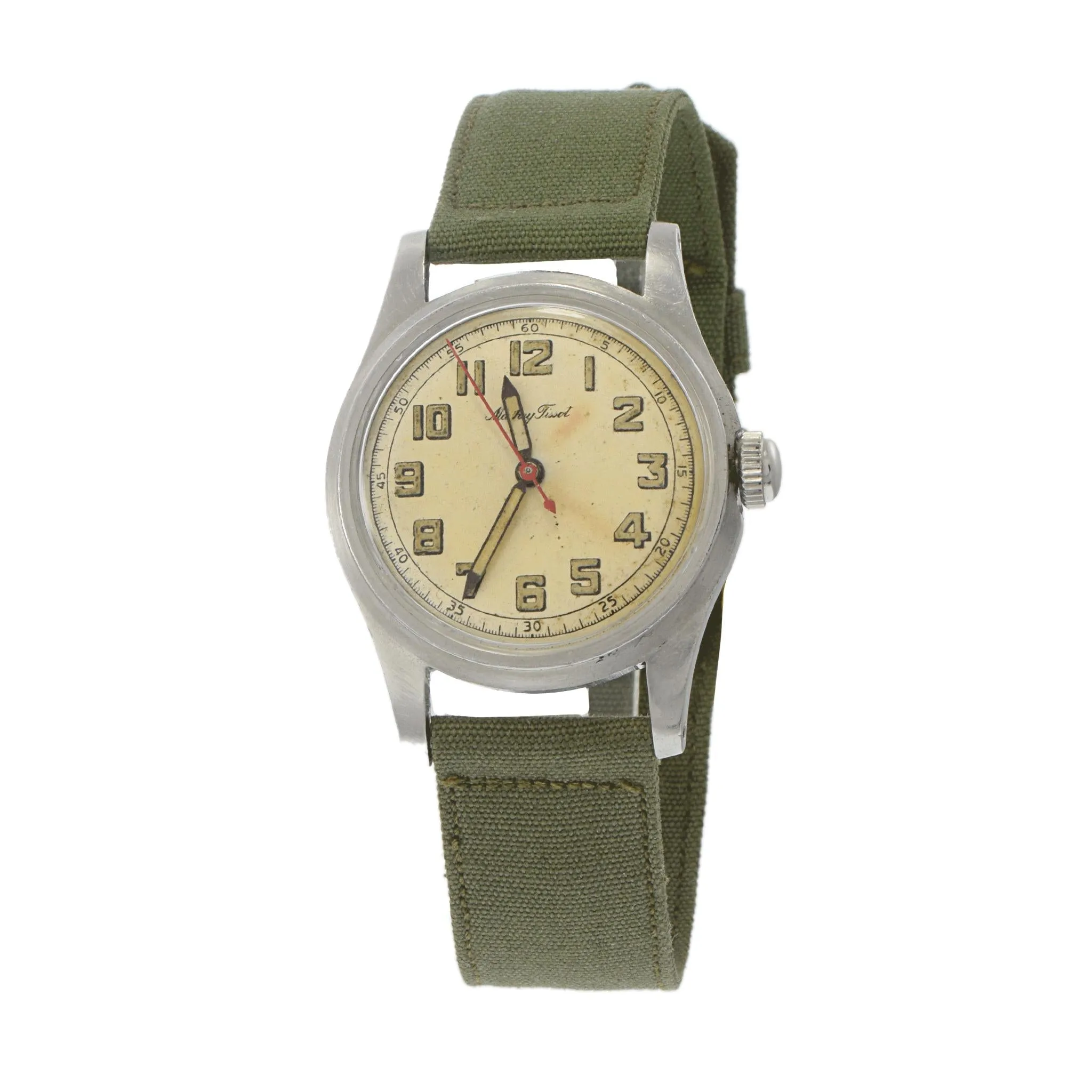 Vintage 1940's Mathey Tissot Military Watch