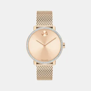 Women's Rose Gold Analog Stainless Steel Watch 3600657