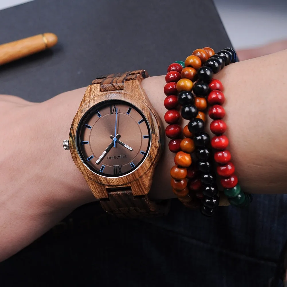 Zebra Luxury Wooden Watch