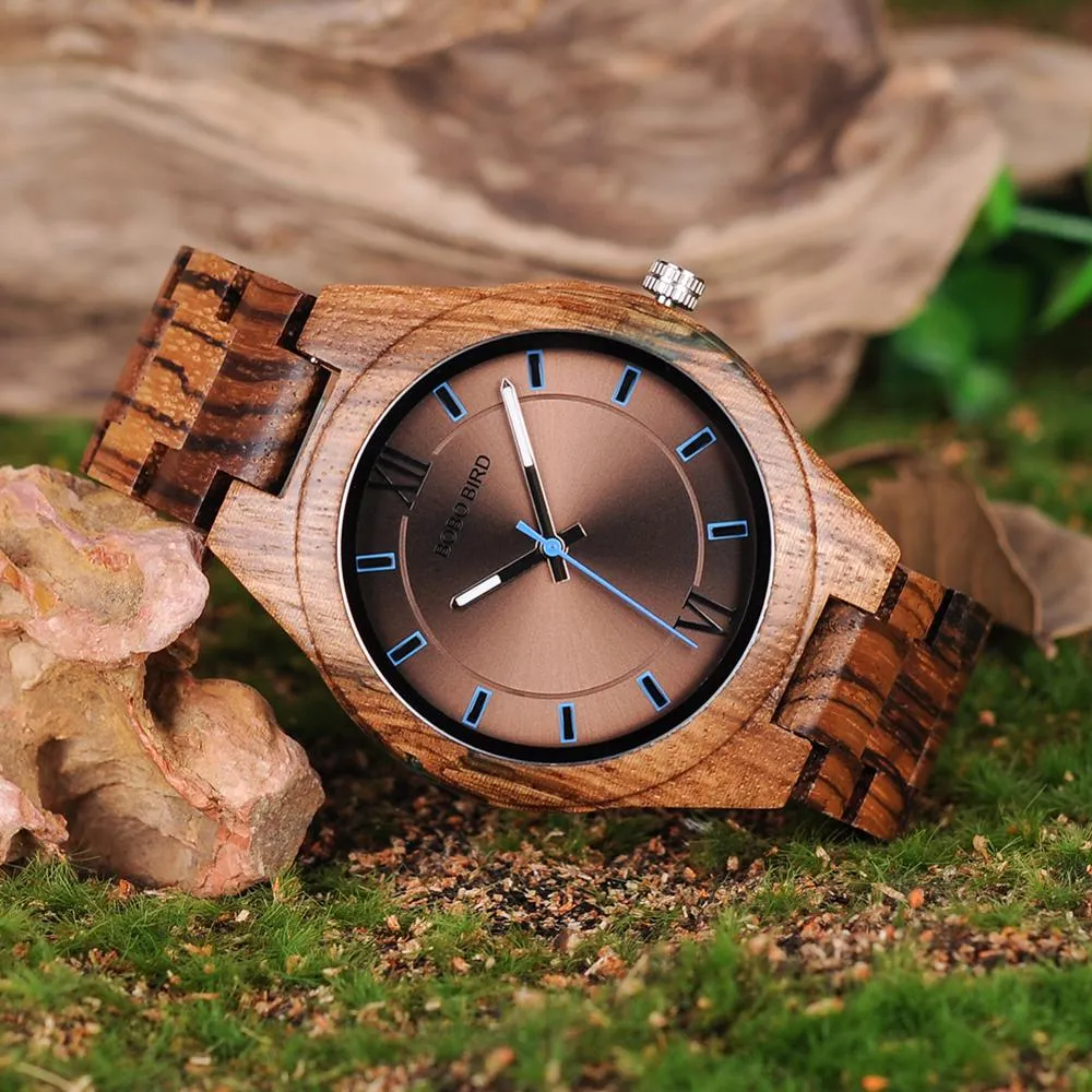 Zebra Luxury Wooden Watch