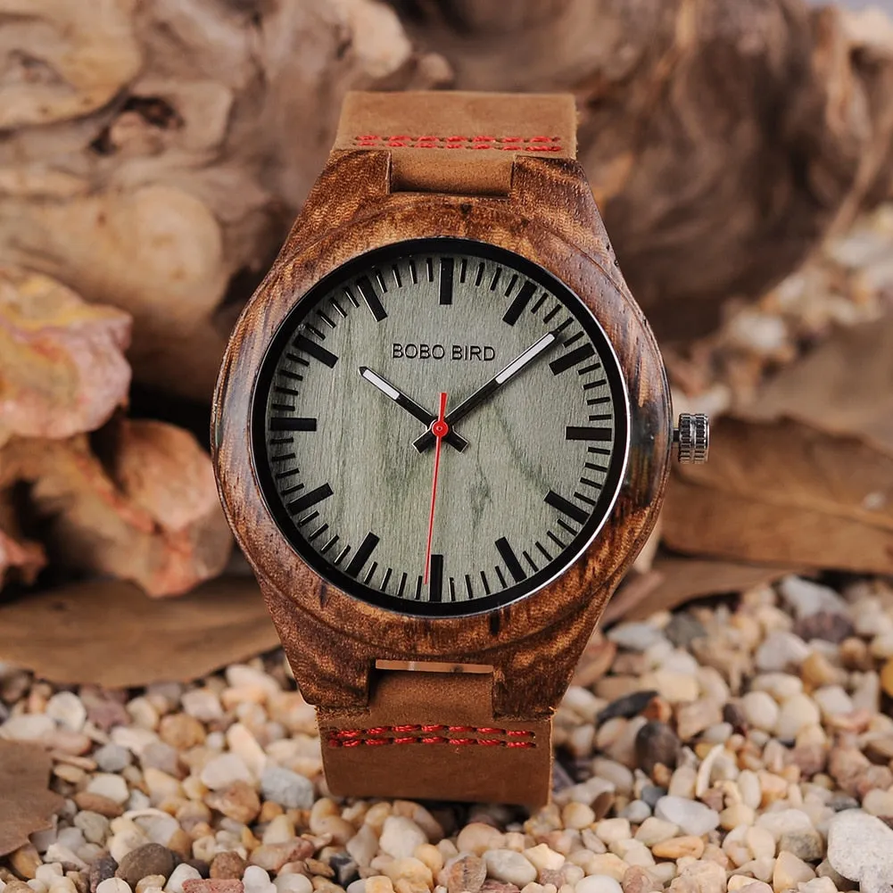 Zebra Luxury Wooden Watch